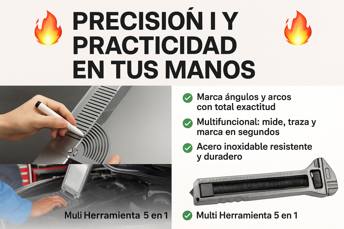 ✨ Duo Precision™  Regla Multifuncional + Mini Llave Pro 🔩⚙️