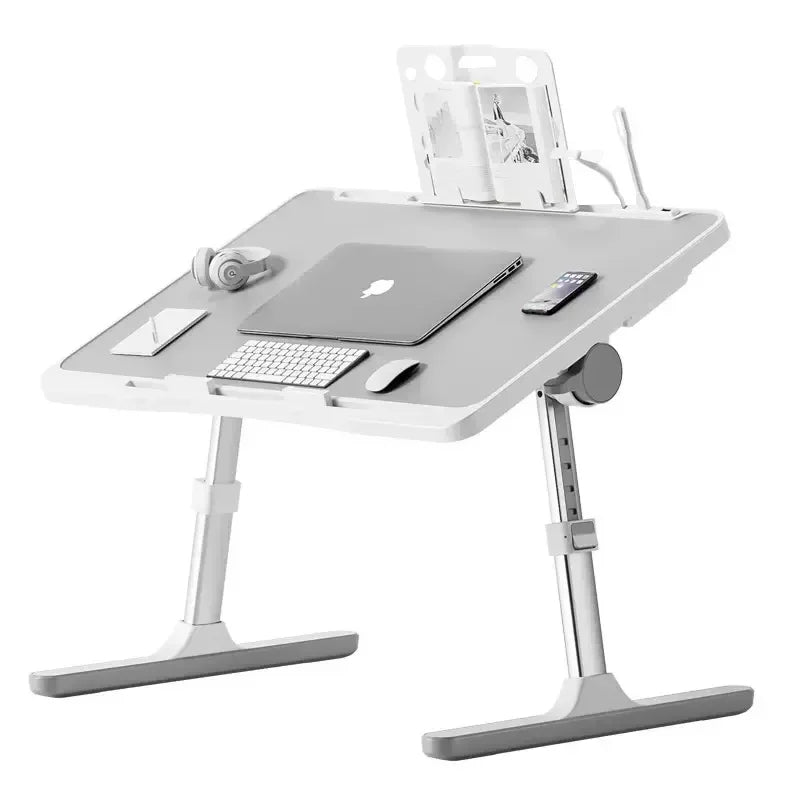 LapX™️ Escritorio para Computadora ✨Cargador usb + Luz + Ventilador ✨