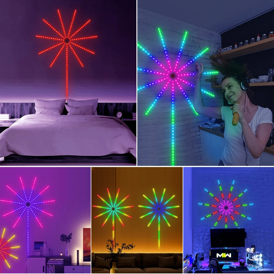 🌟 StarGlow LED – Luces que explotan en colores como fuegos artificiales 🌟