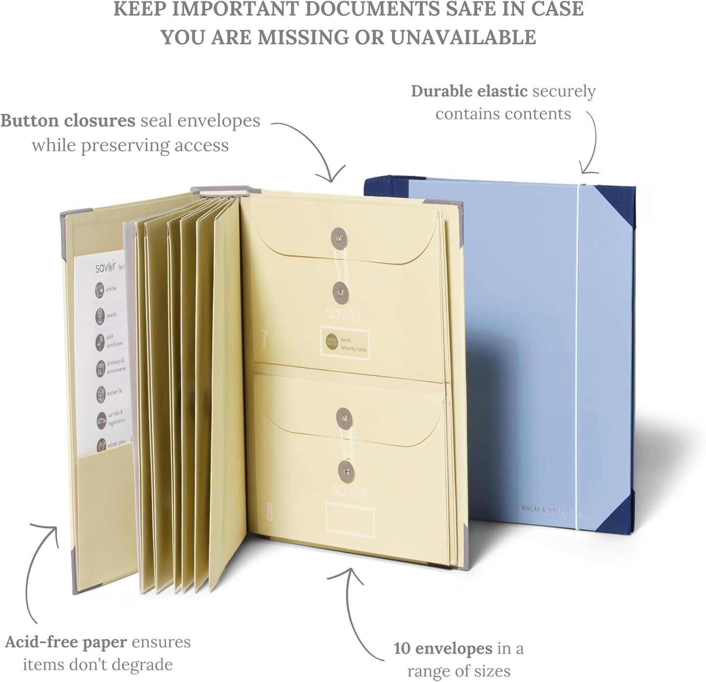 Organizador de documentos folio edición actualizada 2025™