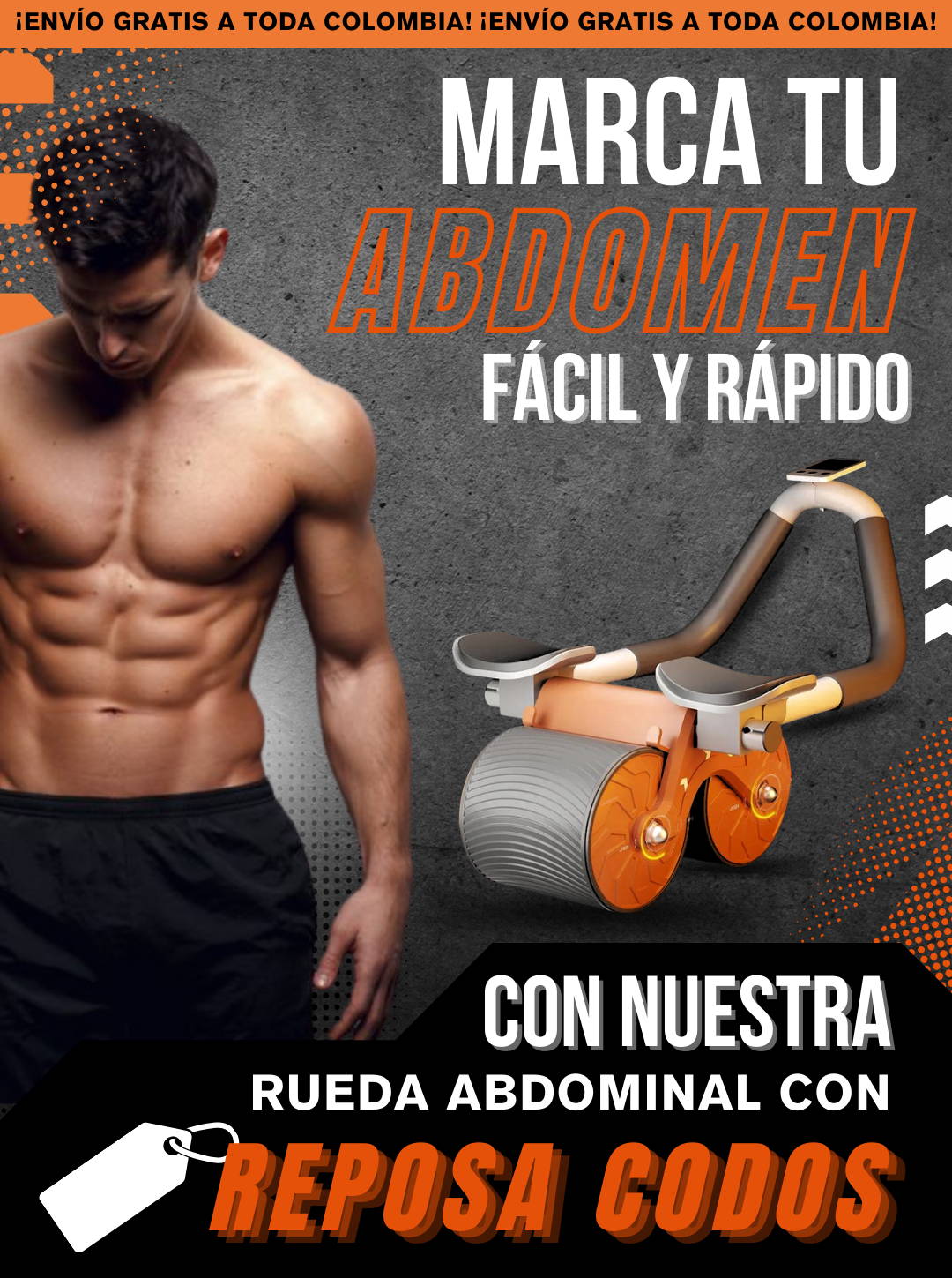 Rueda Abdominal Rebote Automático Con Te 1