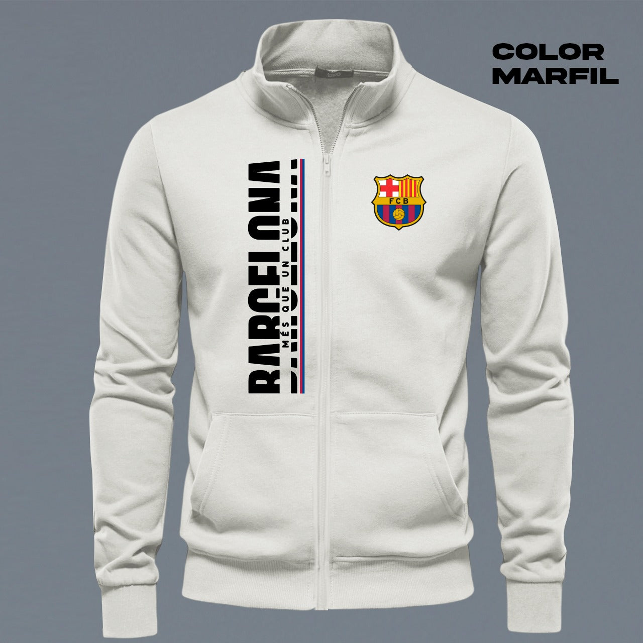 🔴🔵 Buzo Cuello Alto FC Barcelona – Llévalo con Orgullo, Lúcelo con Pasión