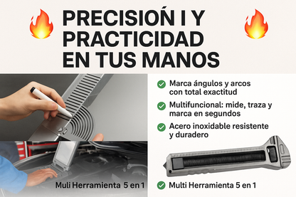 ✨ Duo Precision™  Regla Multifuncional + Mini Llave Pro 🔩⚙️