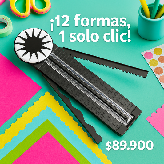 ✂️ Cortador de Papel 12 en 1 – ¡Un solo giro, infinitas posibilidades!