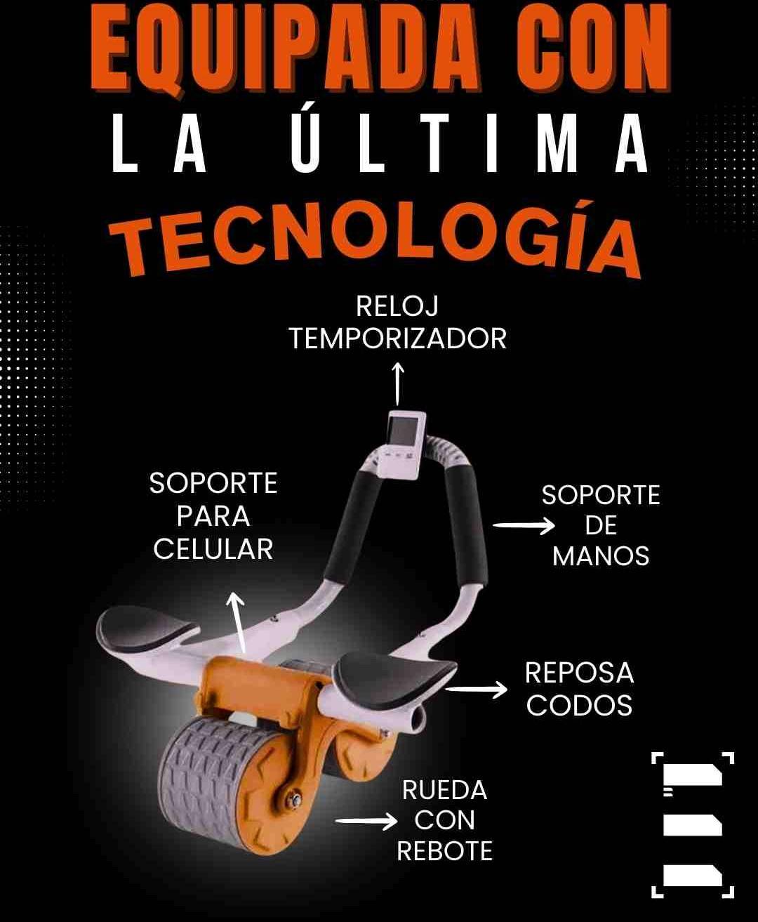 Rueda Abdominal Rebote Automático Con Te 1