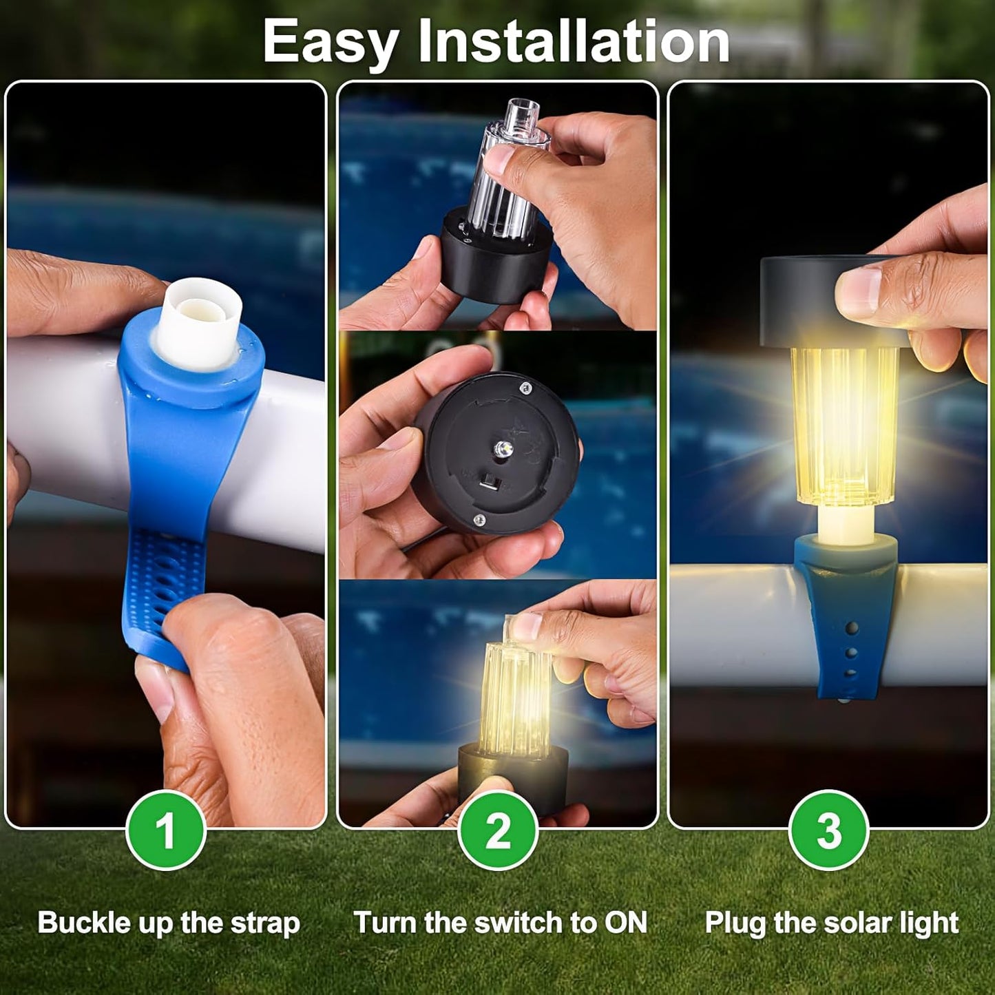 luces solares para valla X6