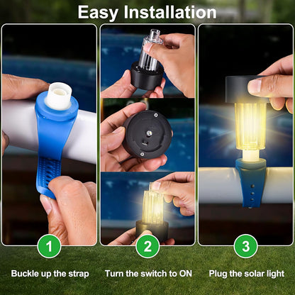 luces solares para valla X6