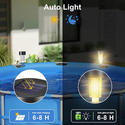 luces solares para valla X6