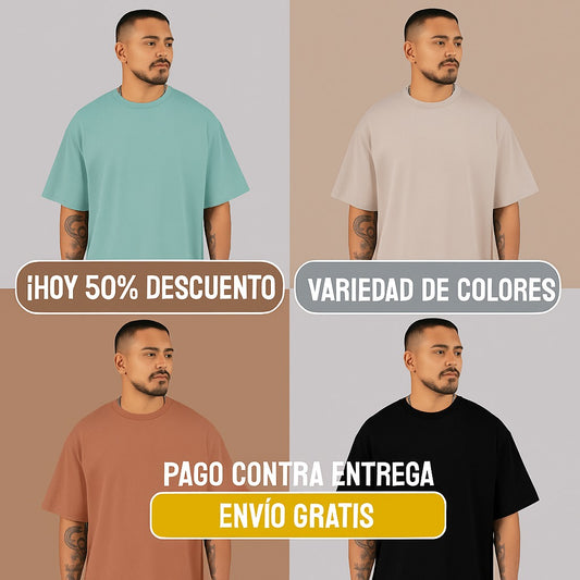 💥 Overset 🧢 ¡Llévate 5 por 1 solo precio!🔥Tu Outfit Nivel Urbano